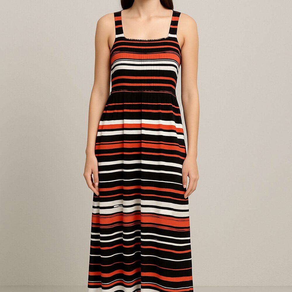 Spense Sleeveless Striped Maxi Dress